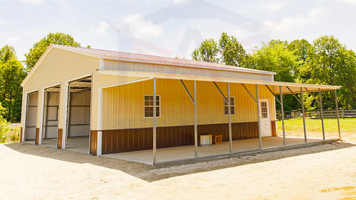 40x36x11 Garage with Lean-to | 40x36 metal buildings for sale | buy now
