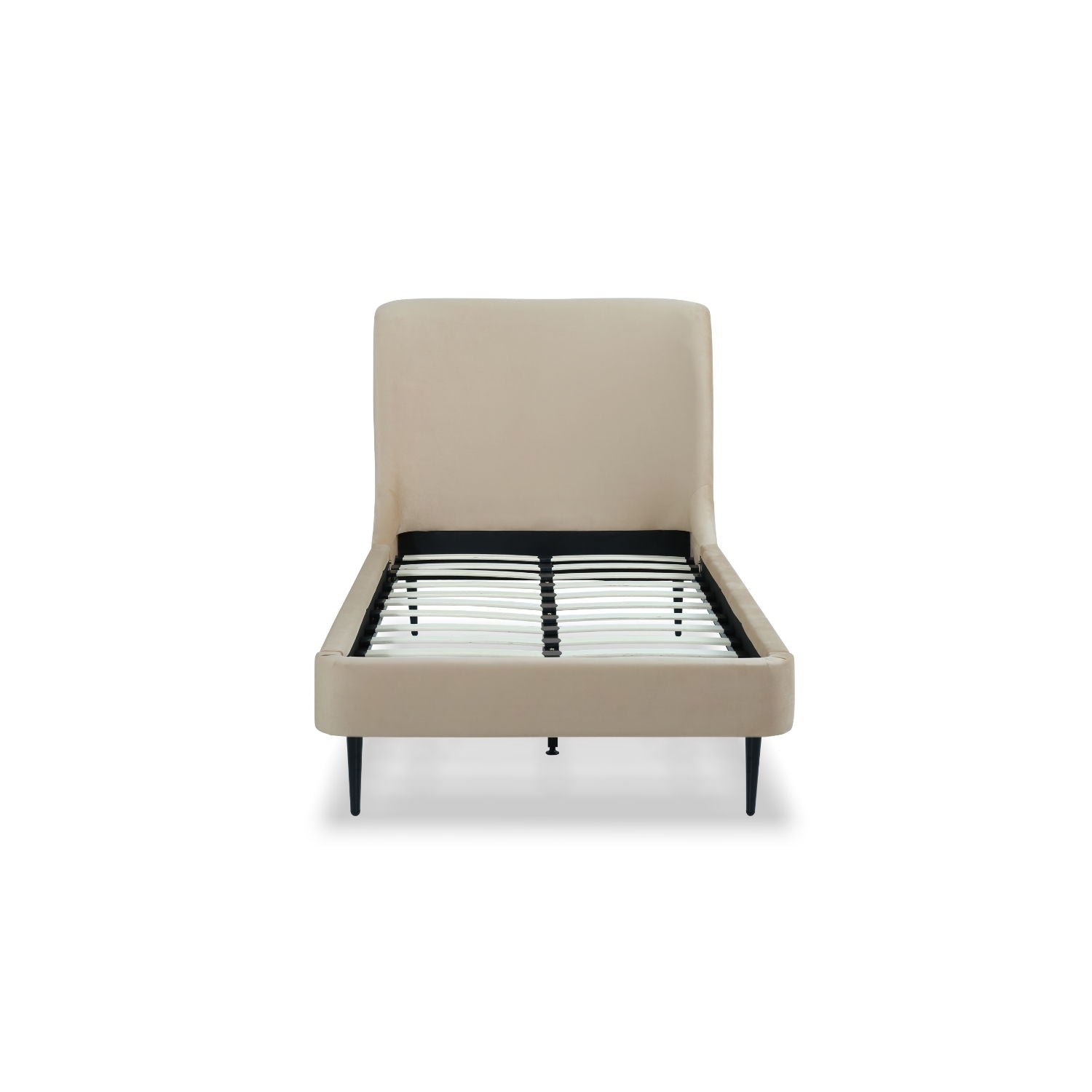 Heather - Upholstered Bed With Curved Headboard