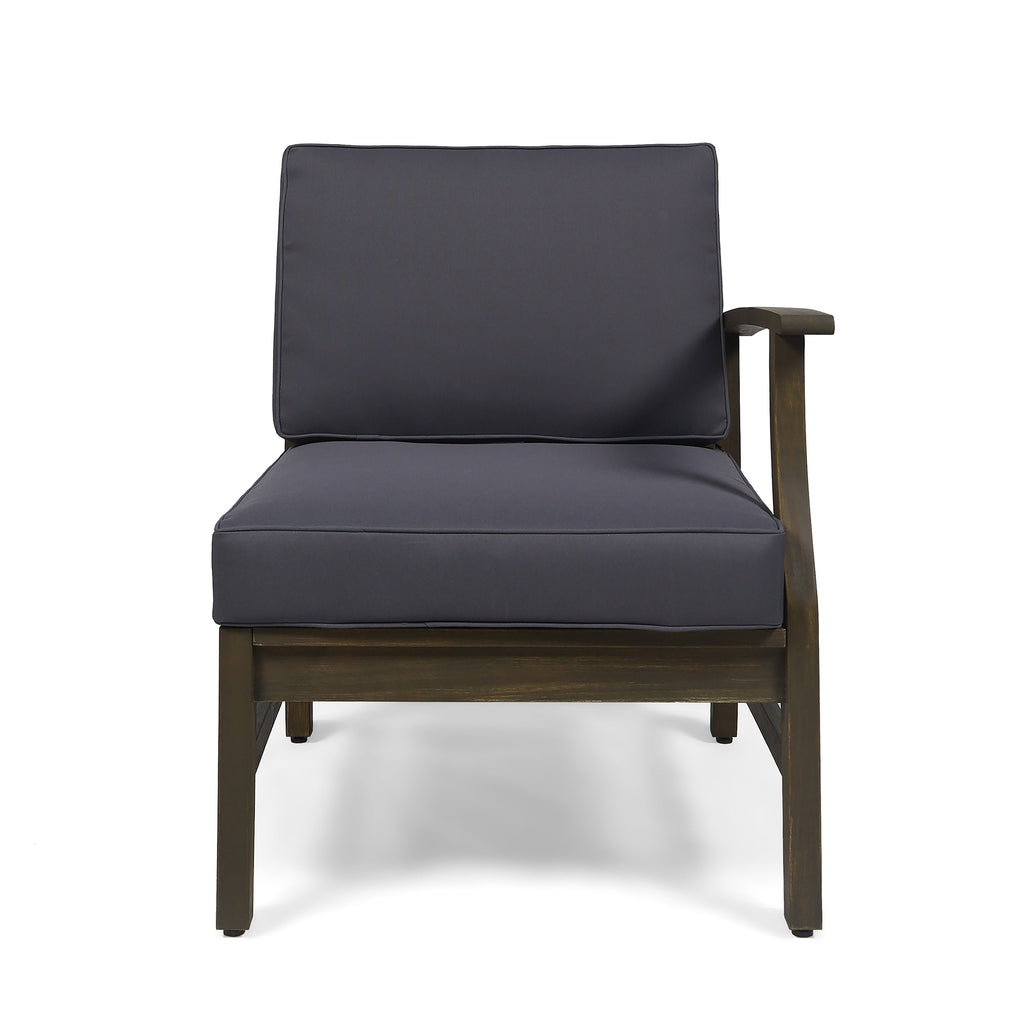 Perla 6-Piece Dark Grey Outdoor Sofa Set