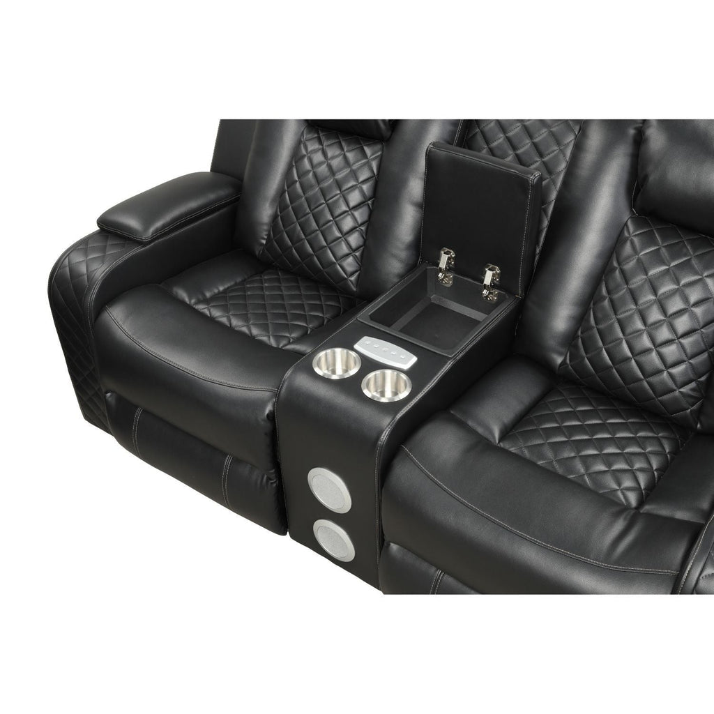 Benz - Power Recliner Set With LED Lighting And USB Charging