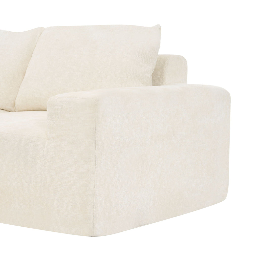 Modular Cloud Sectional Sofa Set, U-Shaped Upholstered Couch With Deep Seat
