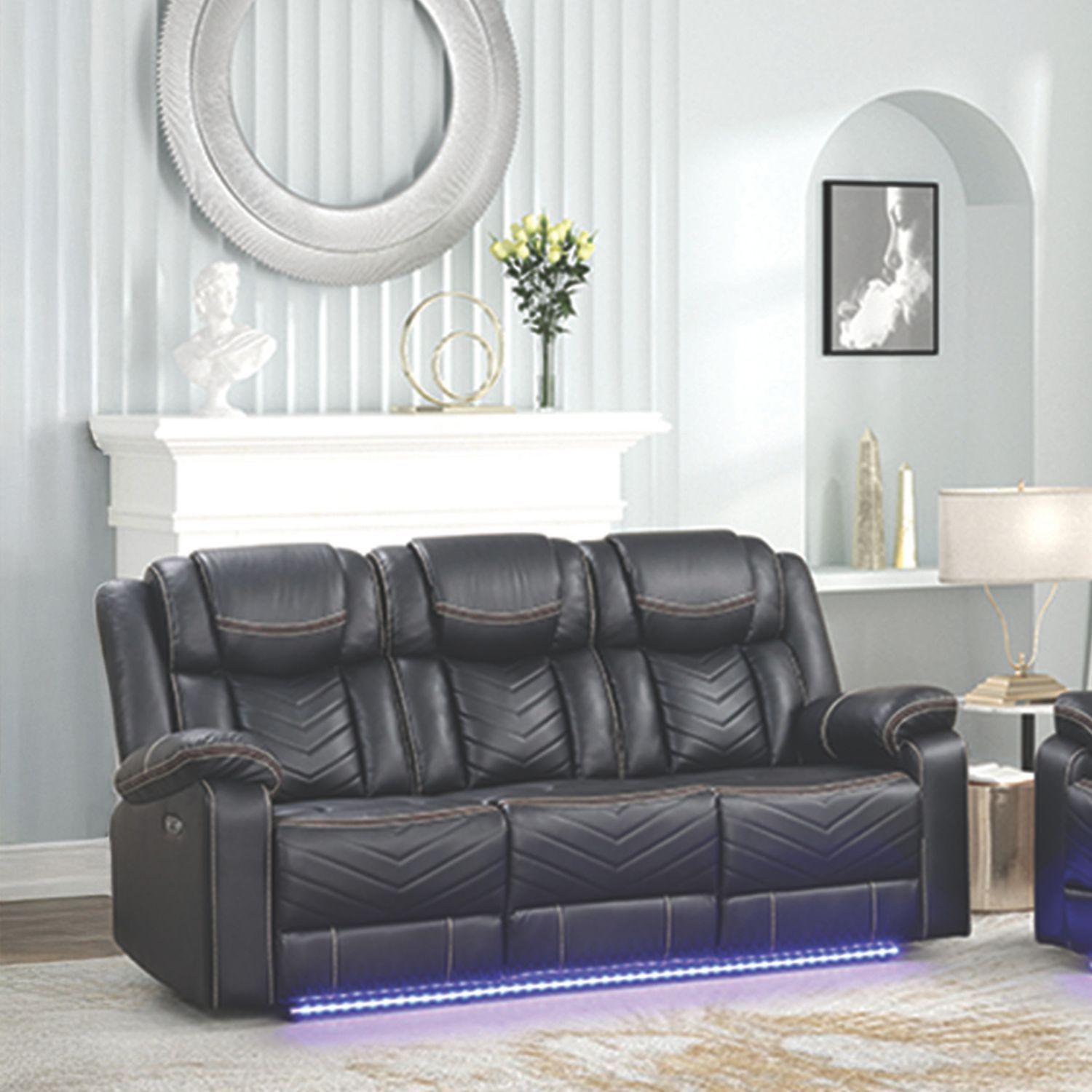 Challenger LED Power Recliner Set