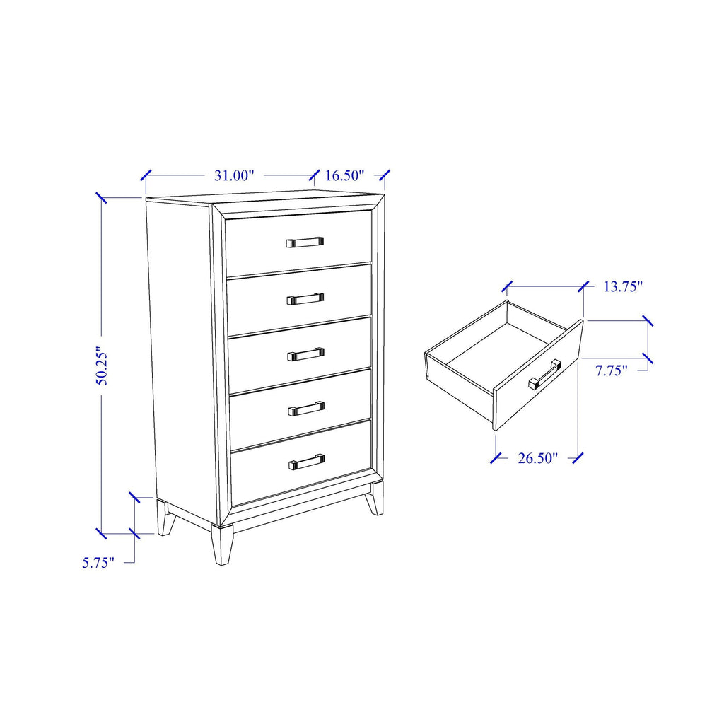Mirage - 5 Piece Bedroom Set