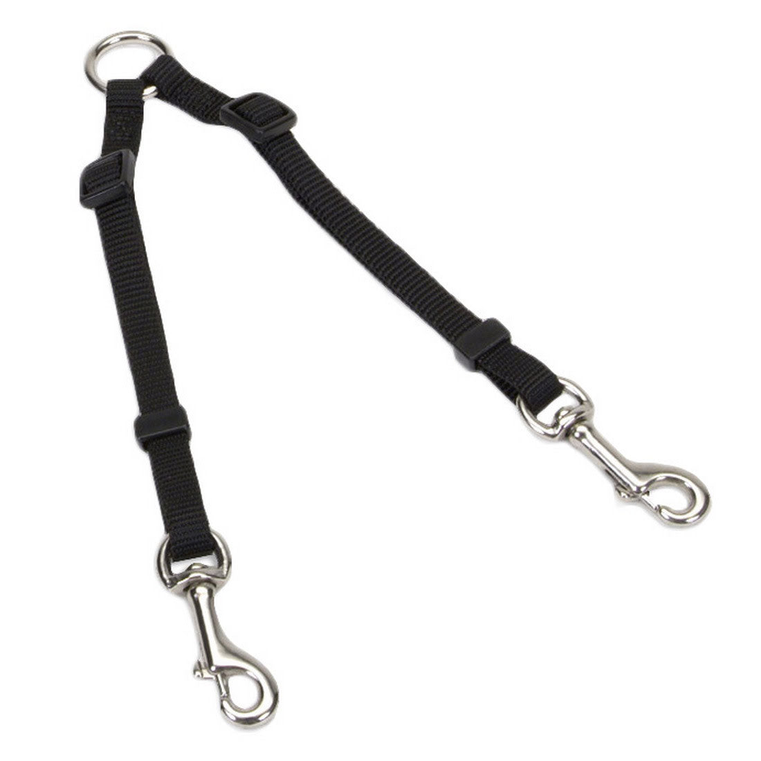 Coastal Pet Products 2 Dog Adjustable Coupler 18 To 24 -Black