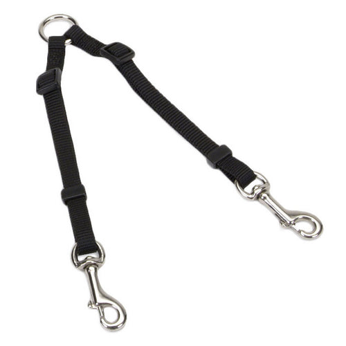 Coastal Pet Products 2 Dog Adjustable Coupler 18 To 24 -Black