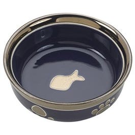Ethical Pet Ritz Copper Rim Cat Dish Bowl 5 Black