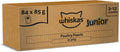 whiskas Junior Poultry Selection in Jelly 84 Pouches, Wet Kitten and Cat Food, Selection of Chicken, Duck, Poultry and Turkey, Megapack (84 x 85 g)
